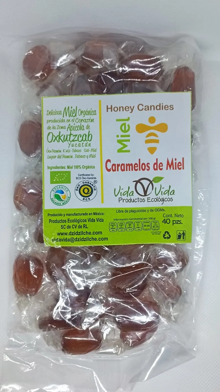 Caramelos de miel x40 piezas