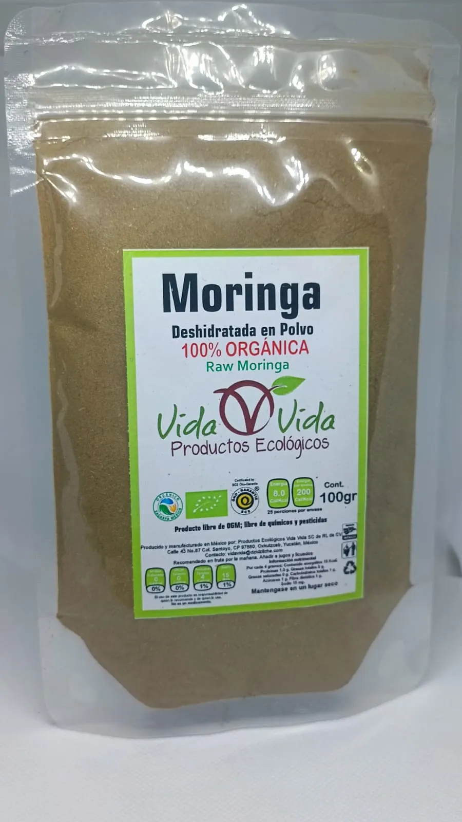Moringa 50gr bolsa pouch